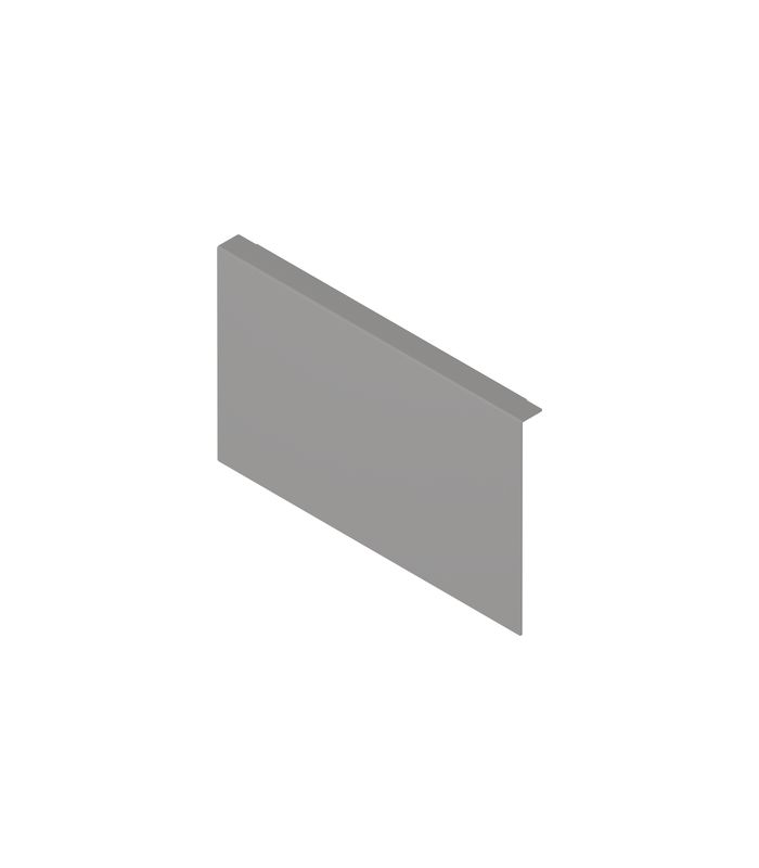 AMBIA-LINE Holzrückwandadapter, für MERIVOBOX Frontauszug Höhe C, Stahl, indiumgrau matt