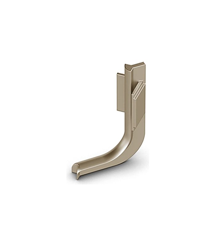 Griffmulde- Innenecke, 90°, Canis L, 9210119, Aluminium edelstahloptik