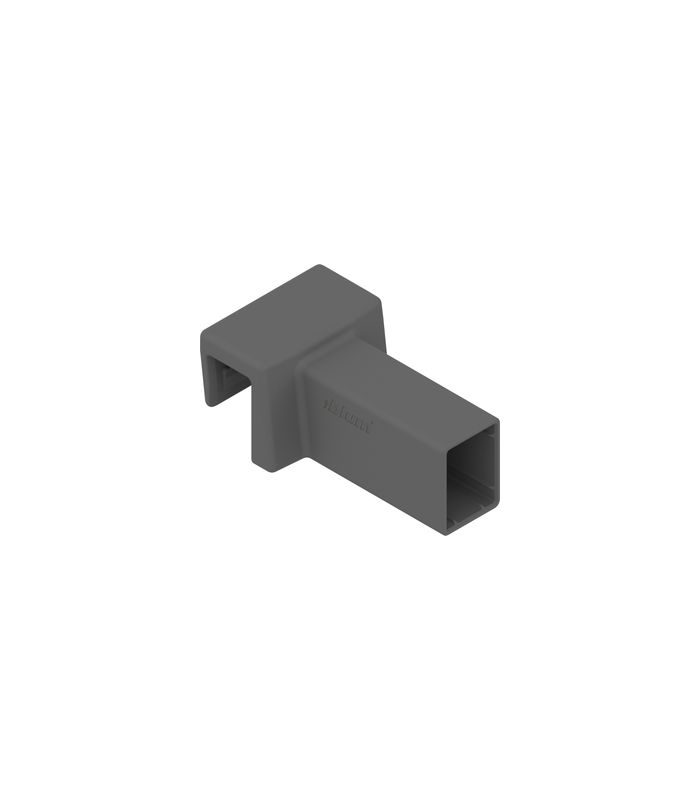 AMBIA-LINE Querrelinghalter Glas, ab Korpusbreite 1200 mm, für LEGRABOX free, oriongrau matt