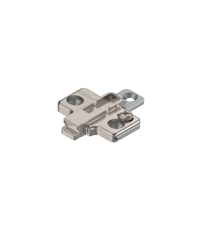CLIP Montageplatte, kreuz, 0 mm, Zink, Schrauben, HV: 2-teilig