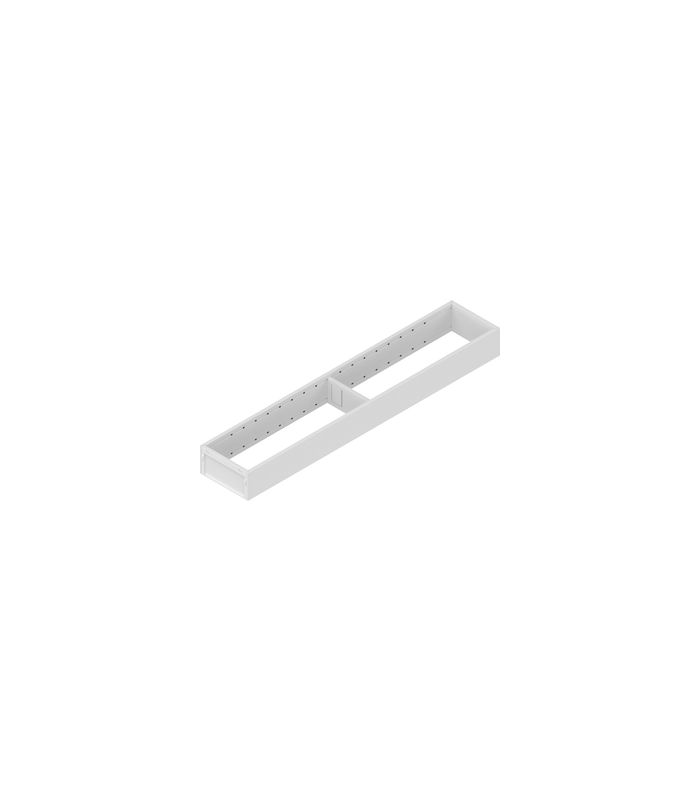 AMBIA-LINE Rahmen, für LEGRABOX/MERIVOBOX Schubkasten, Stahl, NL=550 mm, Breite=100 mm, seidenweiss matt