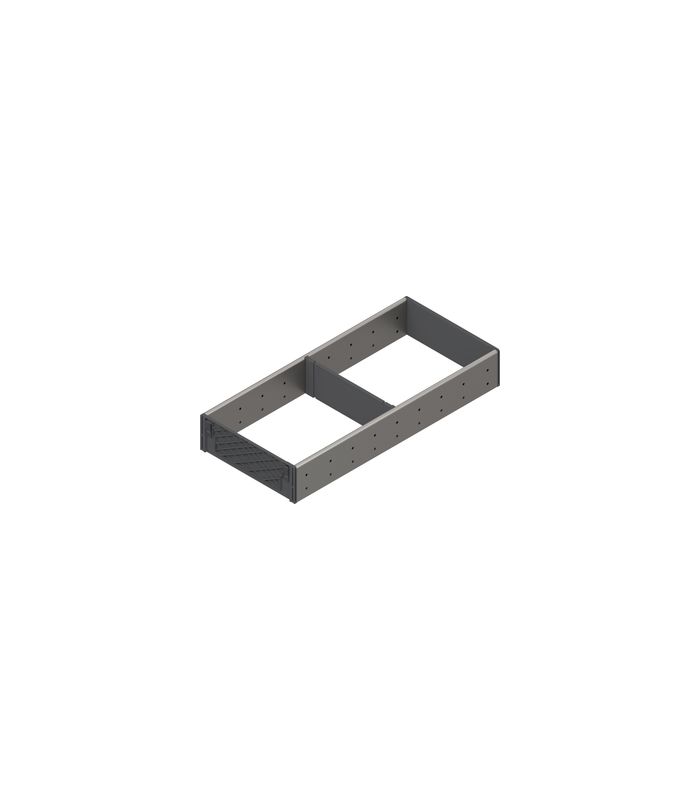 ORGA-LINE Facheinteilung-Set (teilausfüllend), für TANDEMBOX Schubkasten, NL=450 mm, KB=350 mm, Breite=194 mm, inox-gebü/staubgr