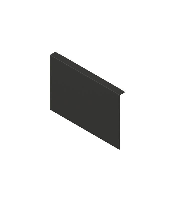 AMBIA-LINE Holzrückwandadapter, für LEGRABOX/MERIVOBOX Frontauszug Höhe C, Stahl, carbonschwarz matt