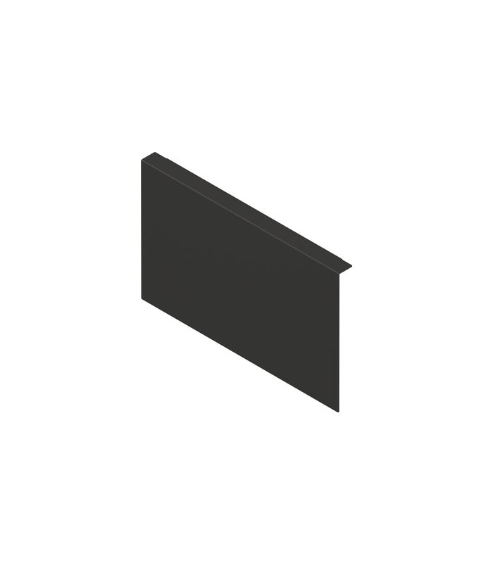 AMBIA-LINE Holzrückwandadapter, für LEGRABOX/MERIVOBOX Frontauszug Höhe C, Stahl, carbonschwarz matt