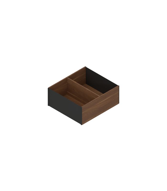 AMBIA-LINE Rahmen, für LEGRABOX/MERIVOBOX Frontauszug, Holzdesign, ab NL=300 mm, Breite=242 mm, Tenn.Nuss/carbonschw