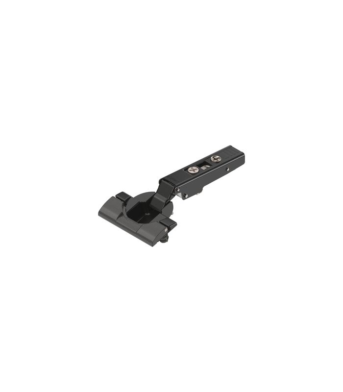CLIP top Standardscharnier 110°, Eckanschlag, ohne Feder, Topf: INSERTA, onyxschwarz