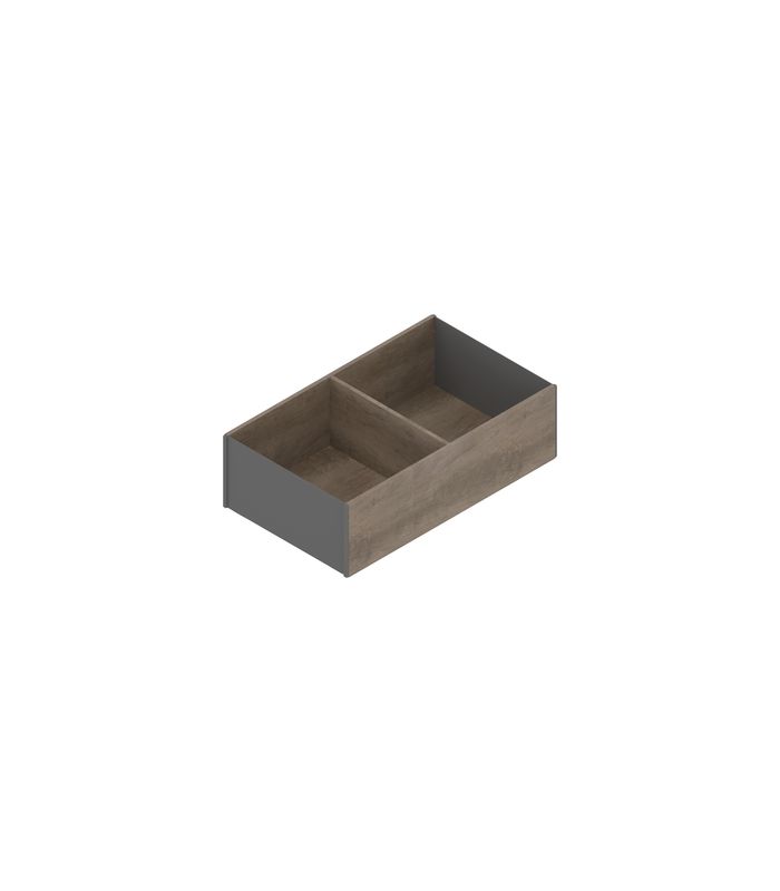 AMBIA-LINE Rahmen, für LEGRABOX/MERIVOBOX Frontauszug, Holzdesign, ab NL=400 mm, Breite=218 mm, Nebr.Eiche/oriongrau