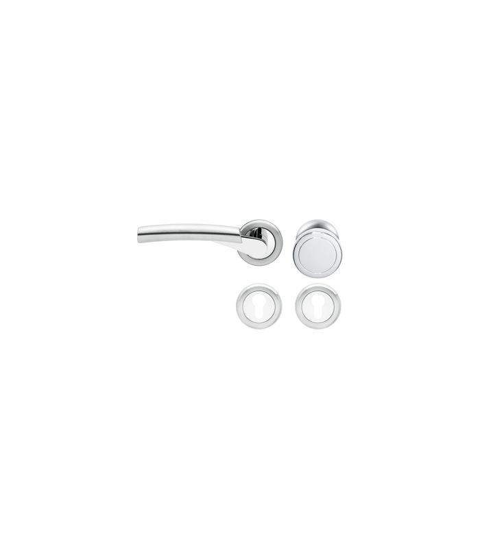 Wechsel-Rosettengarnitur Atlanta ER36 PZ Edel.pol./matt links TS 39-48mm