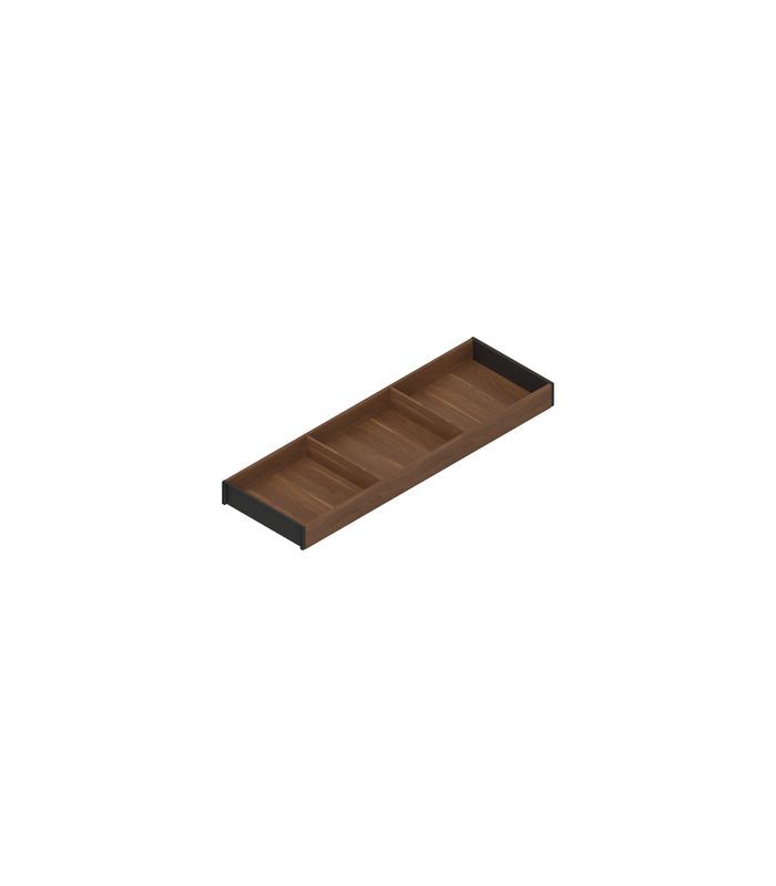 AMBIA-LINE Rahmen, für LEGRABOX/MERIVOBOX Schubkasten, Holzdesign, NL=650 mm, Breite=200 mm, Tenn.Nuss/carbonschw