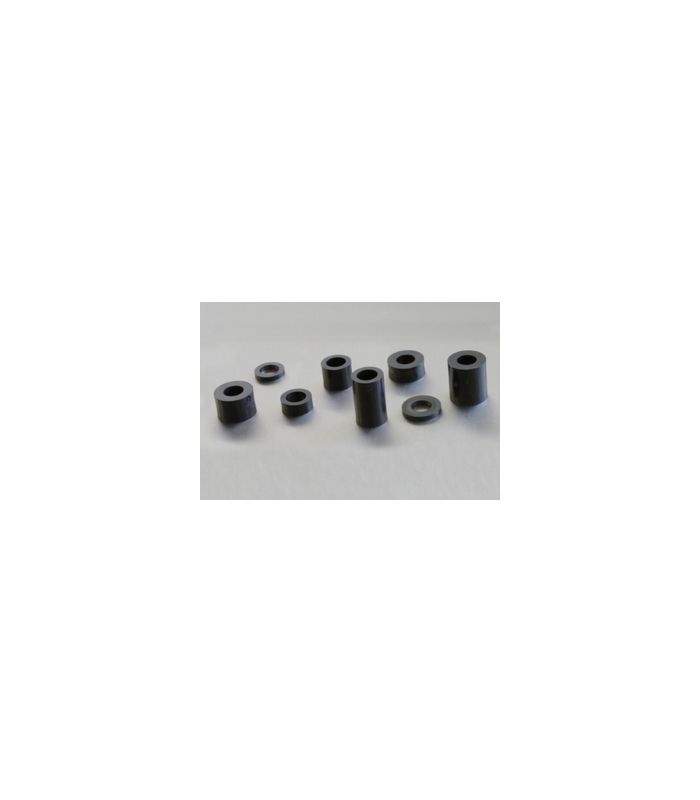 Distanzhülsen Kunststoff schwarz M8 20 x 15 x 8,5 mm