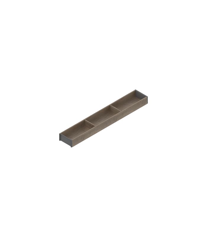 AMBIA-LINE Rahmen, für LEGRABOX/MERIVOBOX Schubkasten, Holzdesign, NL=650 mm, Breite=100 mm, Nebr.Eiche/oriongrau