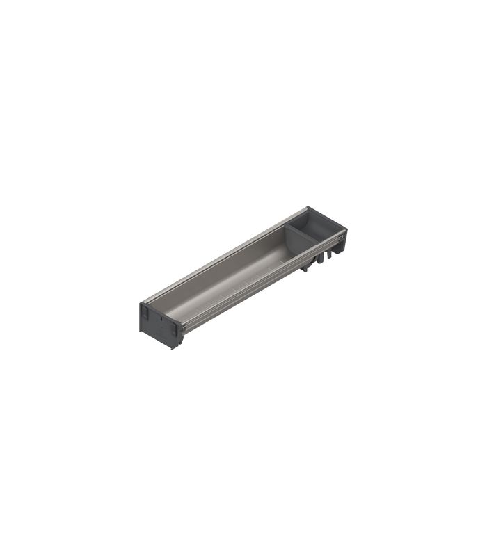 ORGA-LINE Schalen-Set (teilausfüllend), für TANDEMBOX Schubkasten, NL=450 mm, KB=275 mm, Breite=103 mm, inox-gebü/staubgr