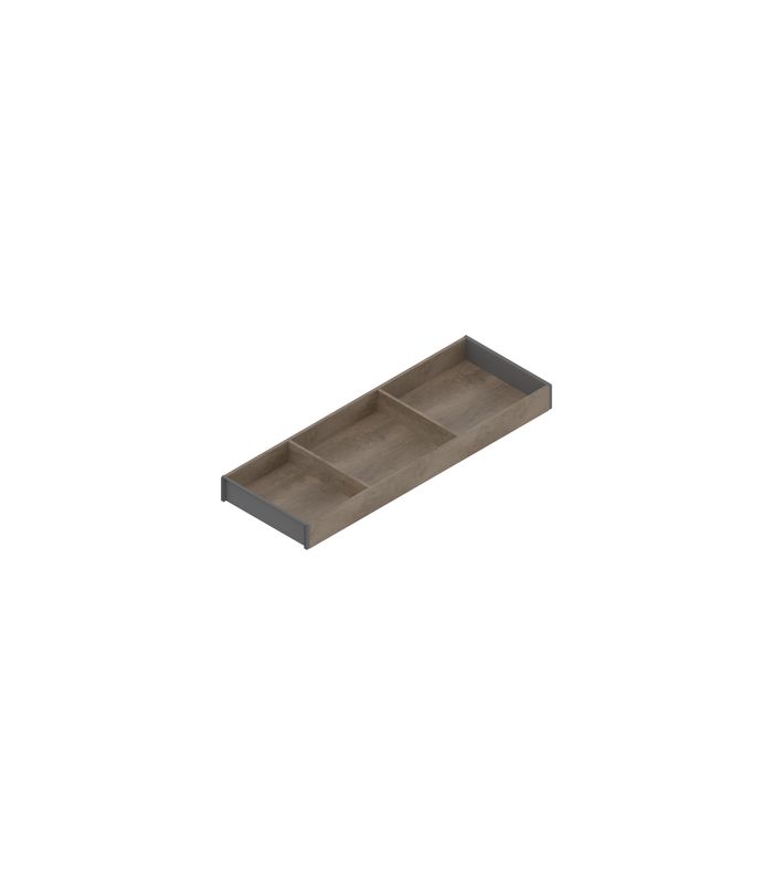 AMBIA-LINE Rahmen, für LEGRABOX/MERIVOBOX Schubkasten, Holzdesign, NL=600 mm, Breite=200 mm, Nebr.Eiche/oriongrau