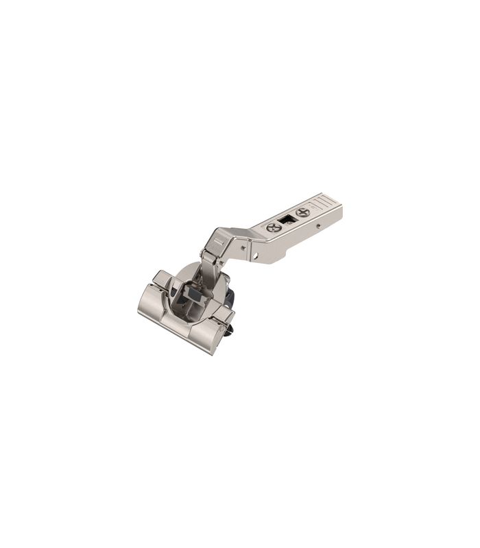 CLIP top BLUMOTION Winkelscharnier 45° I, halbaufschlagend, Topf: INSERTA, vernickelt