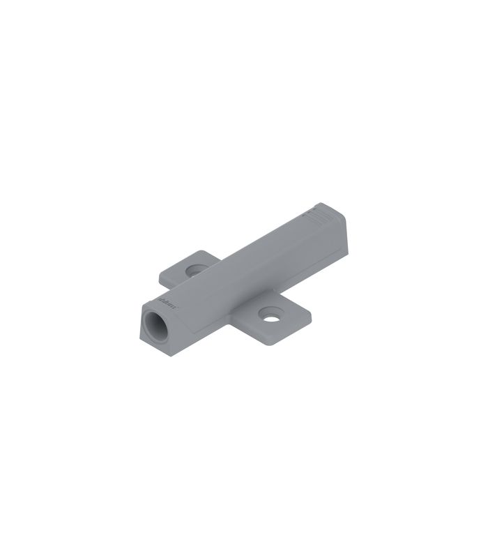 TIP-ON Adapterplatte für Türen, Langversion, kreuz, Schrauben, R7036 platingrau