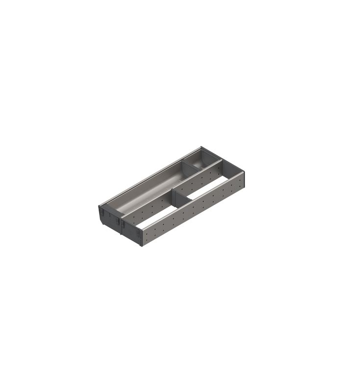 ORGA-LINE Kombi-Set (teilausfüllend), für TANDEMBOX Schubkasten, NL=500 mm, KB=350 mm, Breite=200 mm, inox-gebü/staubgr