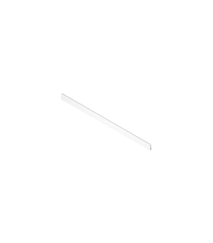 Vorderstück, mit Nut für Einschubelement, für Innenauszug für Einschubelement, KB=1200 mm, zum Ablängen, für MERIVOBOX, seidenweiss matt
