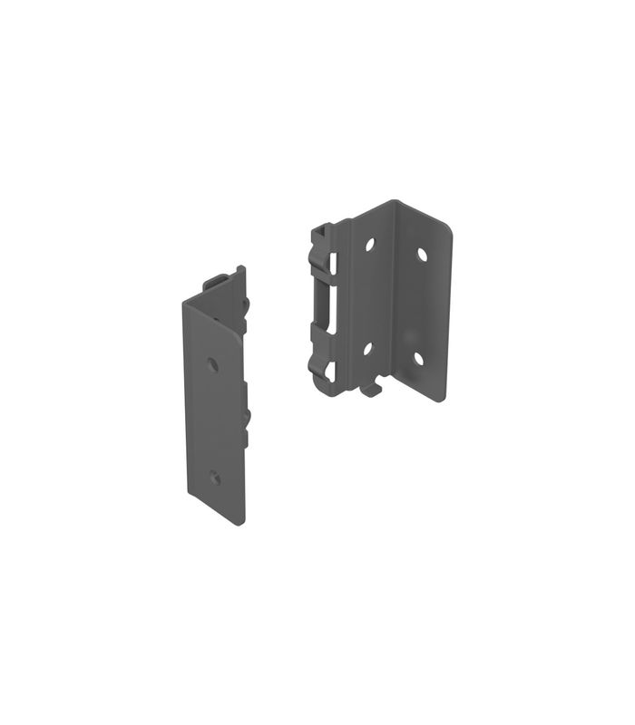 AvanTech YOU Verbinder für Rückwandprofil, Systemhöhe 101, anthrazit, rechts