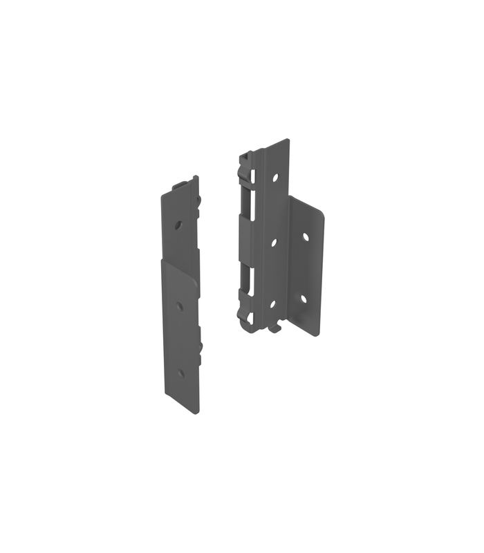 AvanTech YOU Verbinder für Rückwandprofil, Systemhöhe 139, anthrazit, rechts