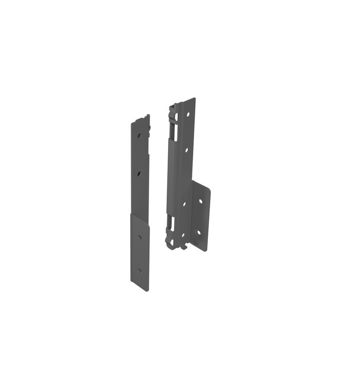 AvanTech YOU Verbinder für Rückwandprofil, Systemhöhe 187, anthrazit, links