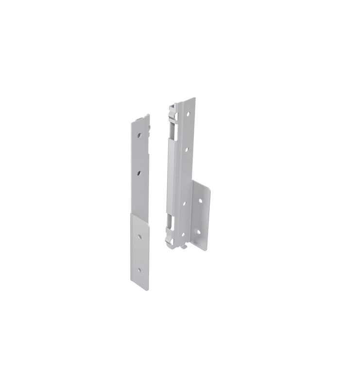 AvanTech YOU Verbinder für Rückwandprofil, Systemhöhe 187, silber, rechts