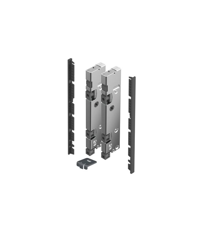 AvanTech YOU Verbinderset für Innenfront zum Selbstablängen, Nutzung mit Inlayzarge, Systemhöhe 187, anthrazit