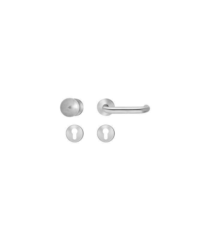 Klipprosetten E/FS 200 WG rechts FS 9mm Edelstahl matt