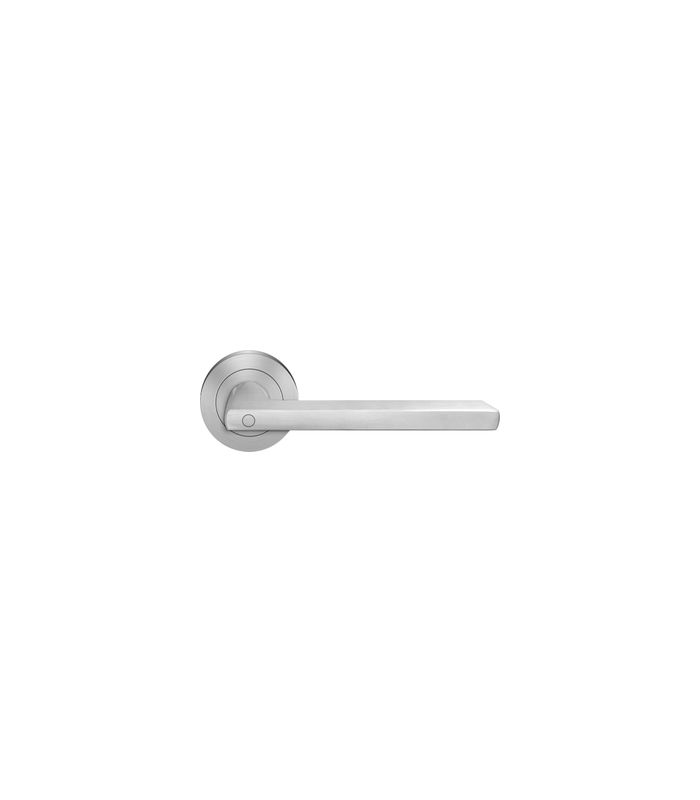 Drücker-Rosettengarnitur Montana ER54 DIN R ohne Schlüsselrosette Edelstahl matt KD Basic TS 45mm