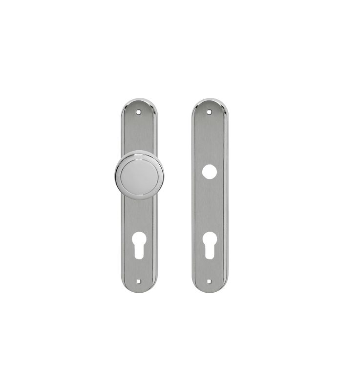 Wechselgarnitur RL WG Rechts/Links 92mm Chrom/Nickelmatt TS30-55mm
