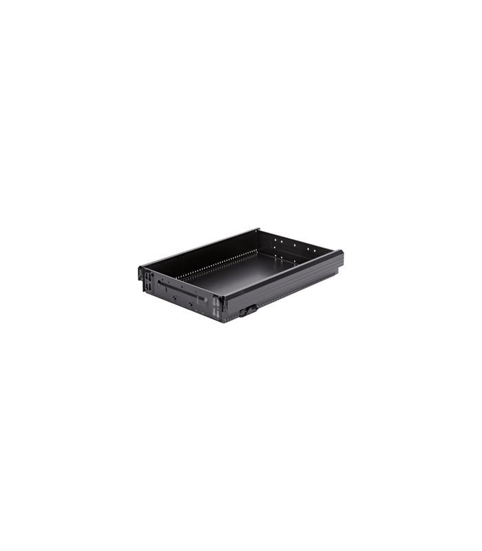 Stahlschubkasten mit vormontiertem Zugstück - Systema Top 2000, 370 x 354, schwarz