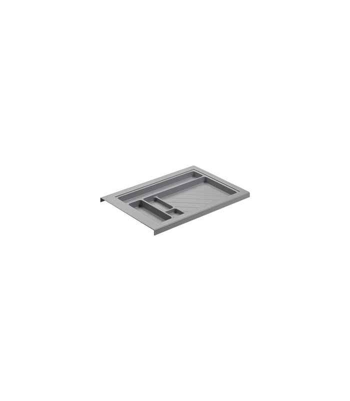 Schreibmaterialschale für Schmalcontainer, Höhe 25 mm, 280 /292, Aluminium Optik