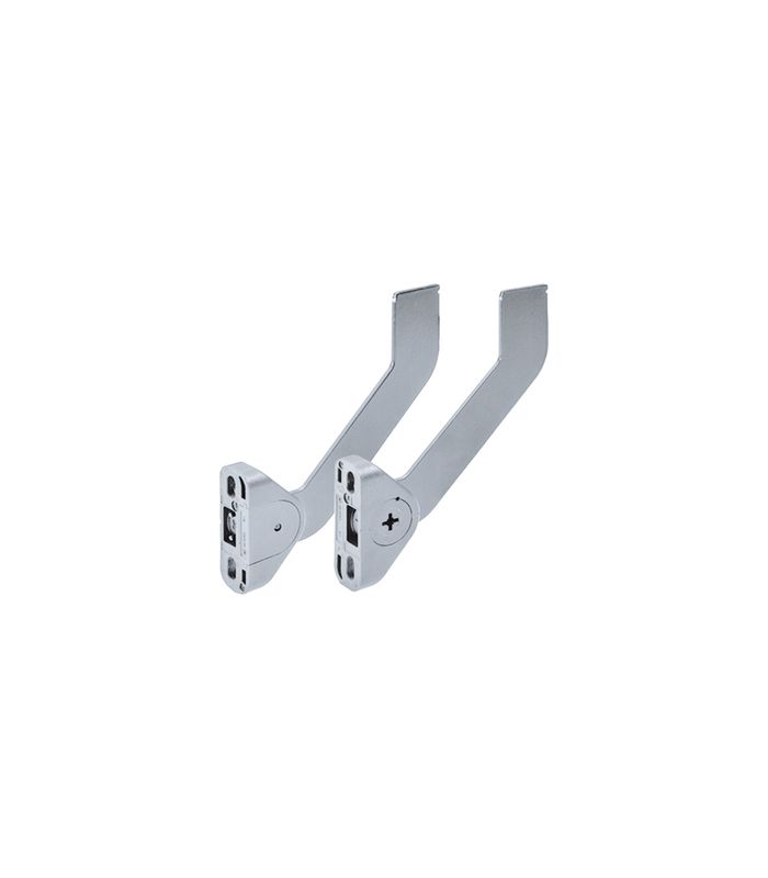 Einstellbare Blendenstütze für Hängeregistraturrahmen, Stahl, Aluminium Optik, links / rechts