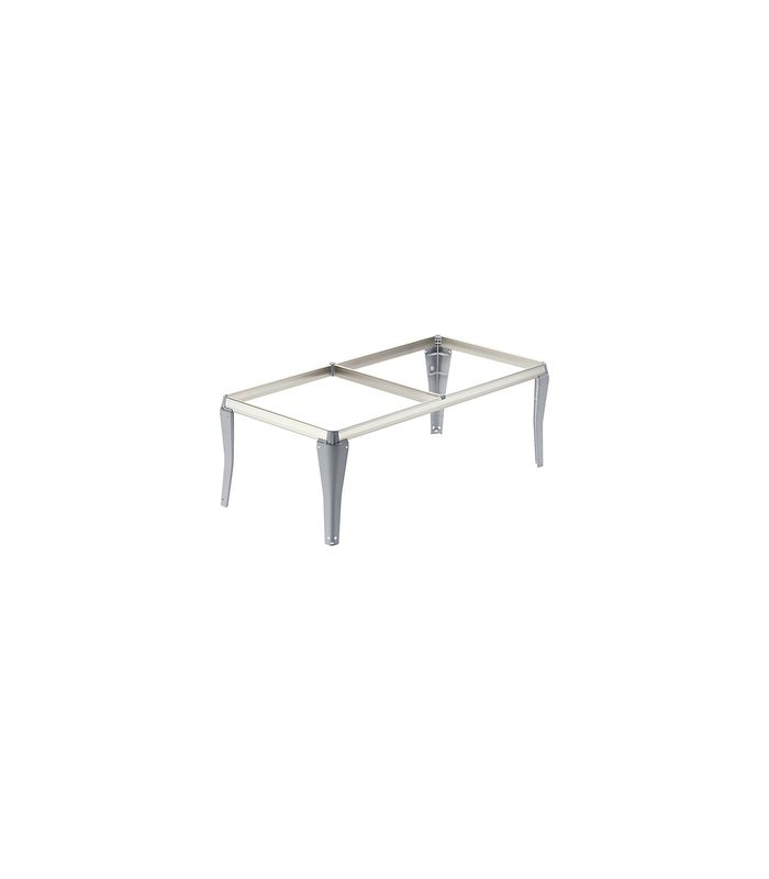 Steckbarer Hängerahmen Schreibtischunterschrank, Aluminium Optik, 510x244x350 mm