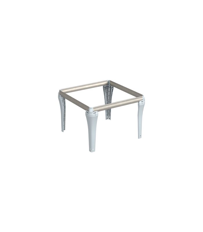 Steckbarer Hängerahmen Schreibtischunterschrank, Aluminium Optik, 350x244x350 mm