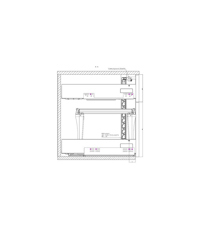 Konstr.bsp. Schließsystem,ATIRA SKO 1508 für doppelwandiges Schubkastensystem I