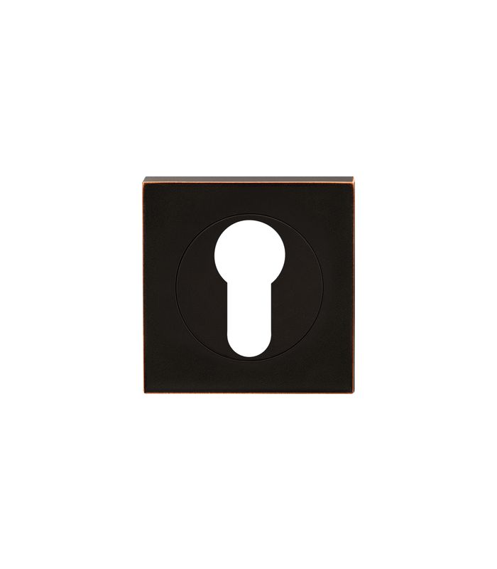 PZ-Rosette EZ1340 PZ quadr. Antik Bronze Optik