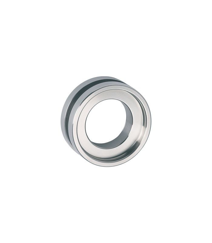 Glasschiebetürmuschel 6401 Edelstahl Glasbohrung 50 mm offen