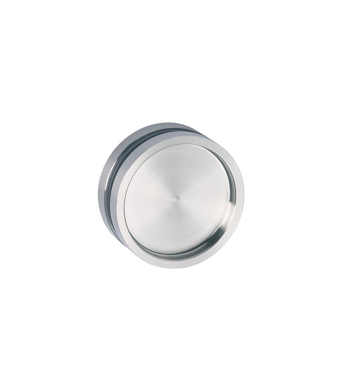 Glasschiebetürmuschel 6403 Edelstahl Glasbohrung 50 mm geschlossen