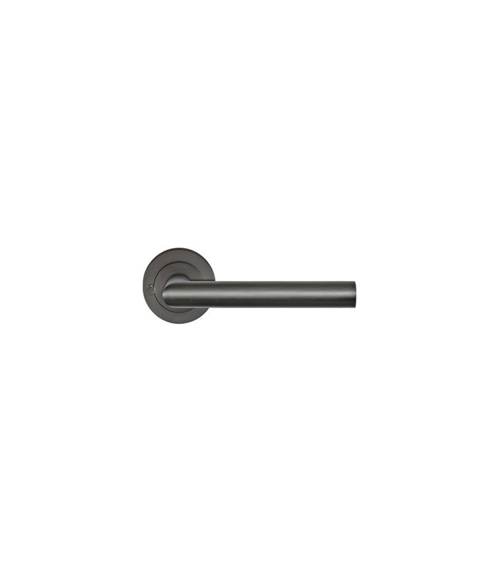 Griffgrt. Rhodos ER28 S9 Titan grau mit Drückerrosette /o.Schl.Rosette