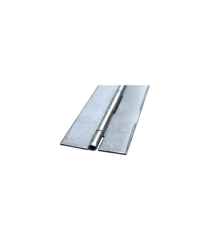 Haubenscharnier ungelocht Eisen blank 70 mm x 2,0 mm x 6 mm, Länge 3500 mm