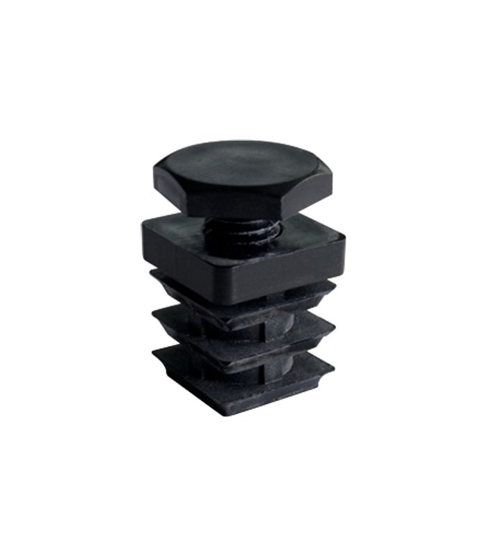 Kunstst-Stopfen verstellb schwarz 30 x 30 x 1,5-2,0 mm M20