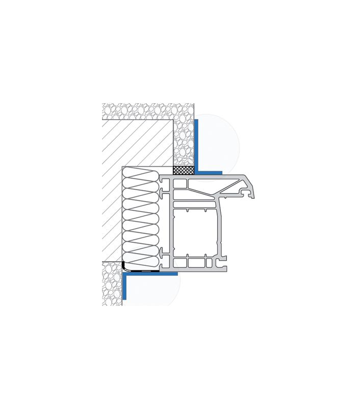 PVC - Winkelprofil 80x40x2,5 mm eckig