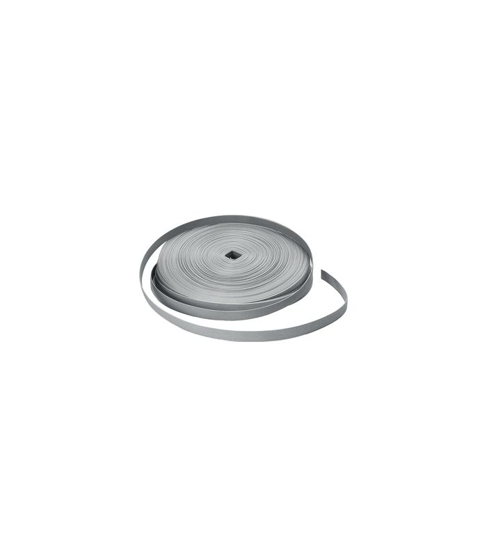 Mini Aufzugsgurt grau 14 mm (50 Meter), Polypropylen mit Nylonkante