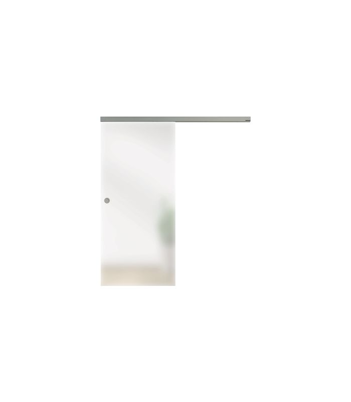 L&H Ganzglas Schiebetüre Satinato Maße: 2058 x 935 x 8 mm