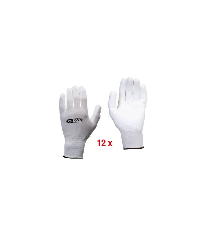 KS Tools Mikro-Feinhandschuh weiß 12 Paar Gr. XL