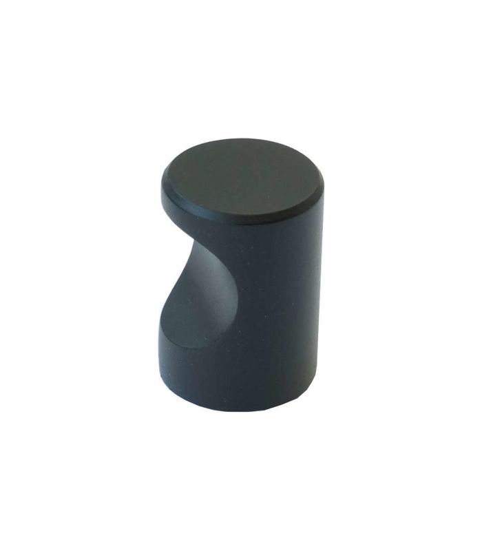 Knopf Patmos schwarz matt Ø 21mm, H 27mm