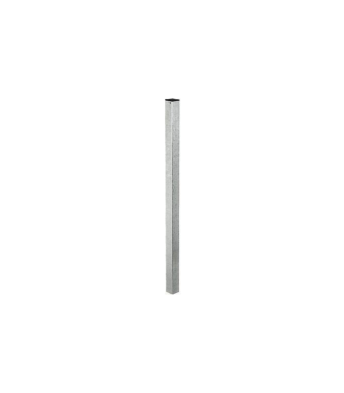 Torpfosten 60x60x3x1170 mm feuerverzinktz.Einbetonieren inkl. 1 Kunststoffkappe,
