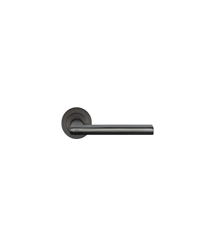 Drücker-Rosettengarnitur Montana ER54 DIN R ohne Schlüsselrosette Titan grau KD Basic TS 45mm