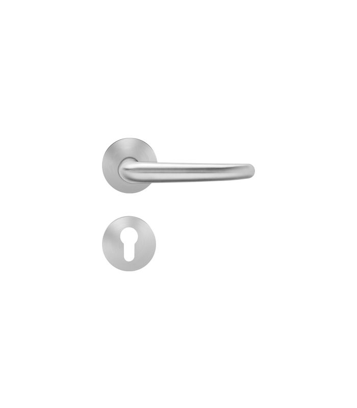 Drücker-Rosettengarnitur Elba EPRO22 GK4 PZ Edelstahl matt TST 35-75mm