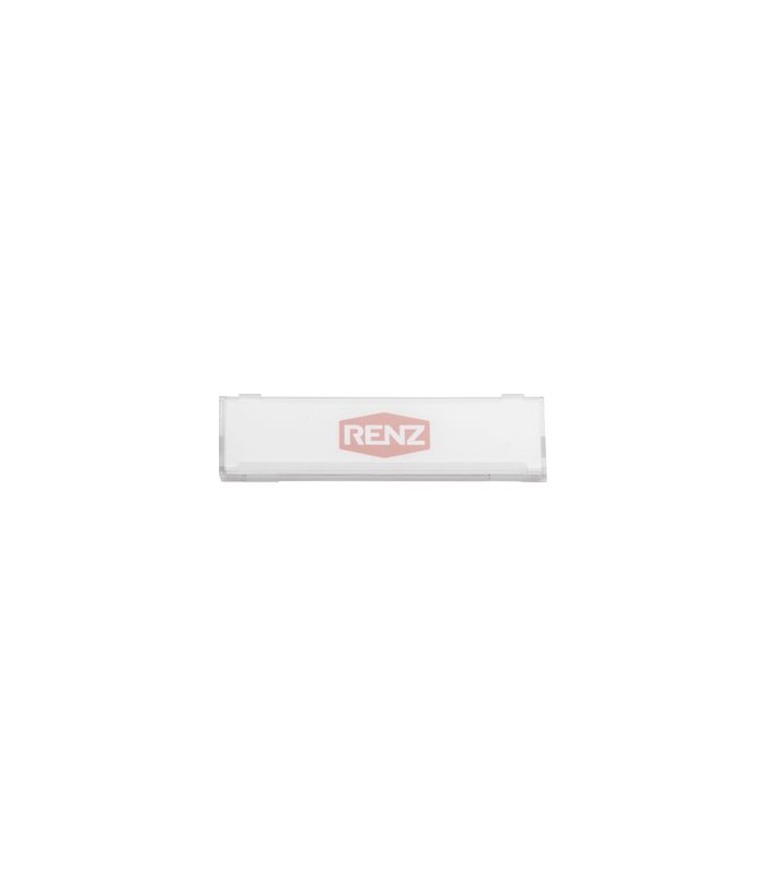 Namensschild-Abdeckkung für Module 2006 A=62 x 16 mm, mit Einlage 60x15x0,5 mm